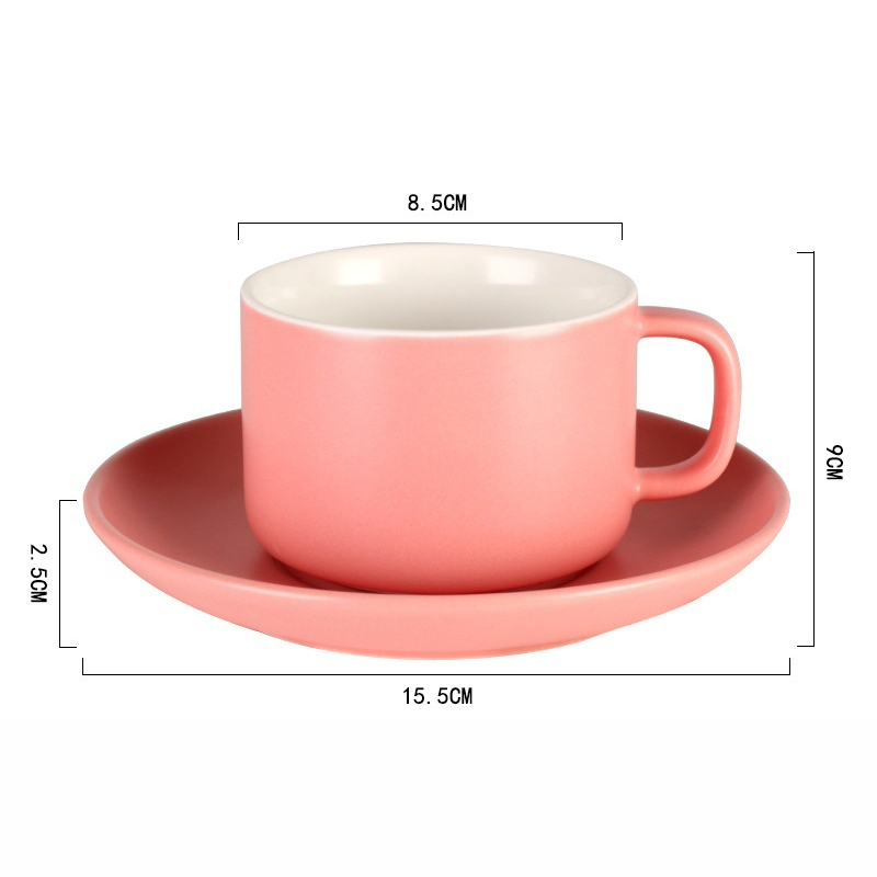 cốc và đĩa màu cam 220ml