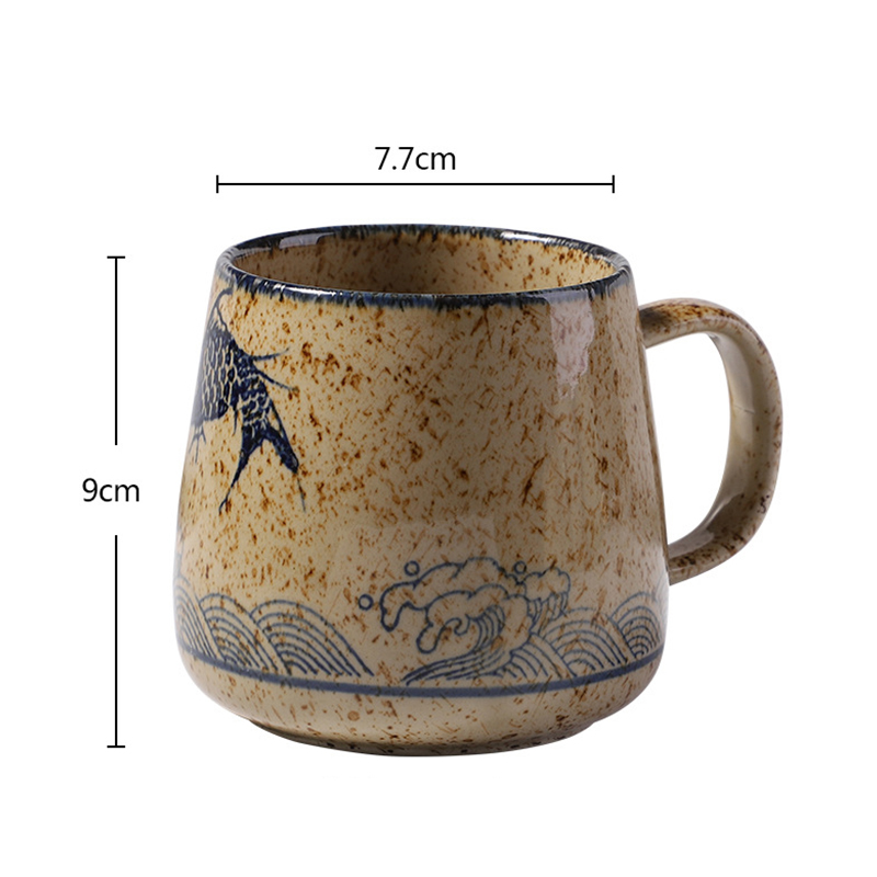 380ml fish wave mug