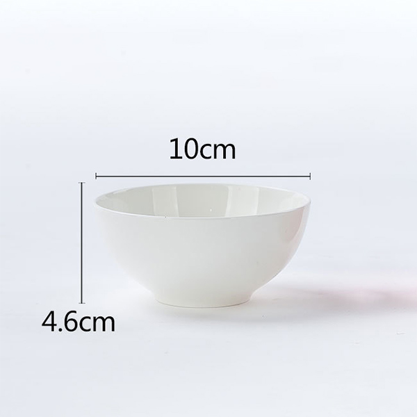 4 inch small white bowl
