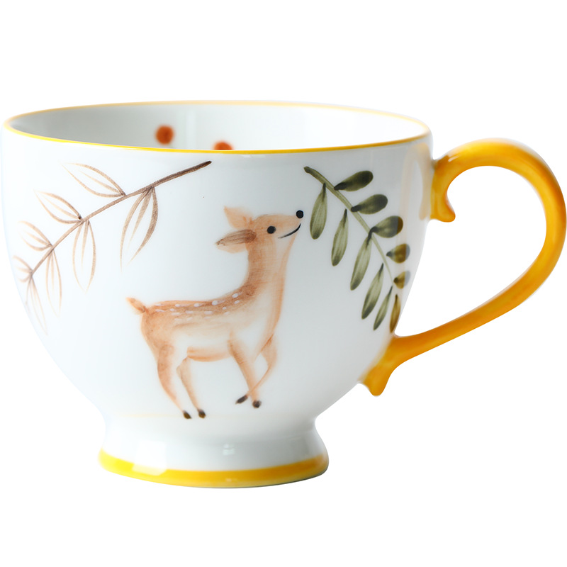 400ml Yellow Deer Mug