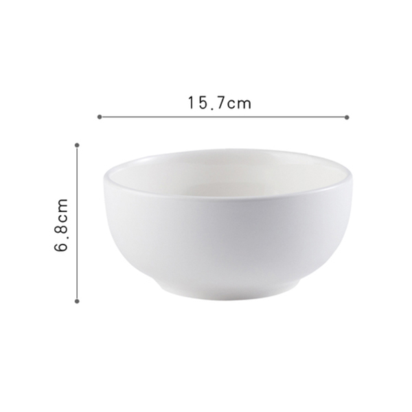 6 inch white bowl