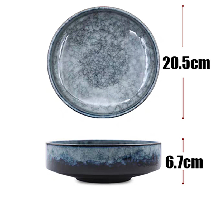 8 inch blue bowl