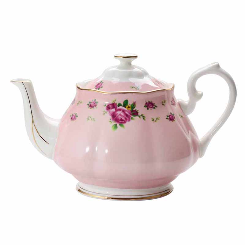 1500ml pink rose teapot