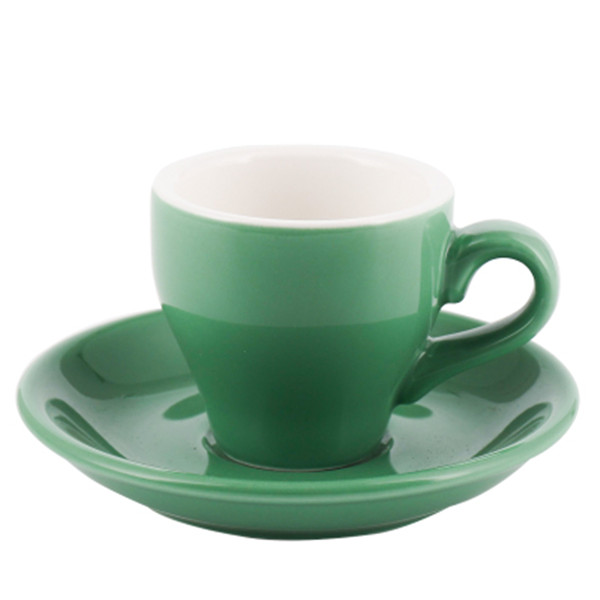 180ml green cup and saucer