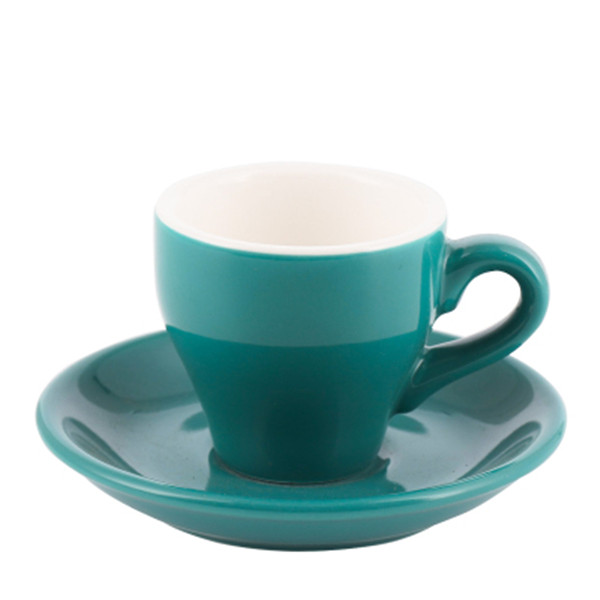 180ml lake blue cup and saucer