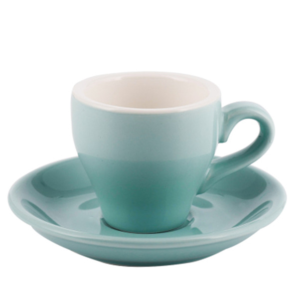 180ml sky blue cup and saucer