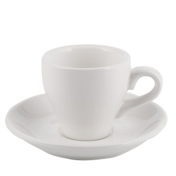 180ml white cup and saucer