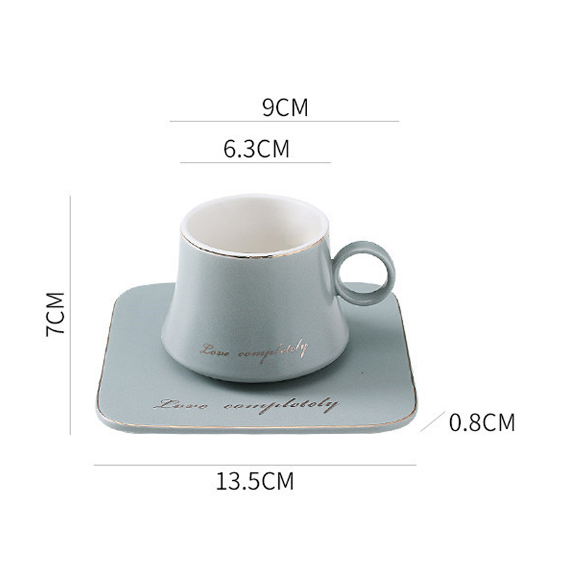 200ml grey cup and saucer