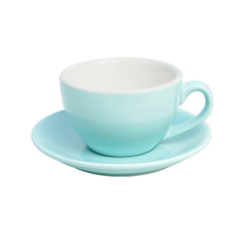 220ml bright sky blue cup and saucer