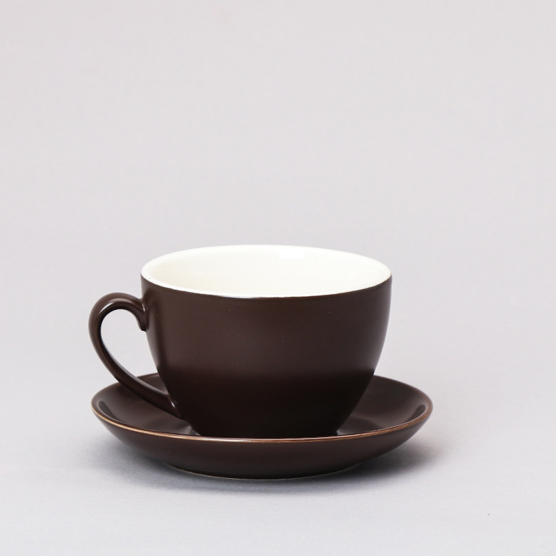 220ml brown cups and saucers
