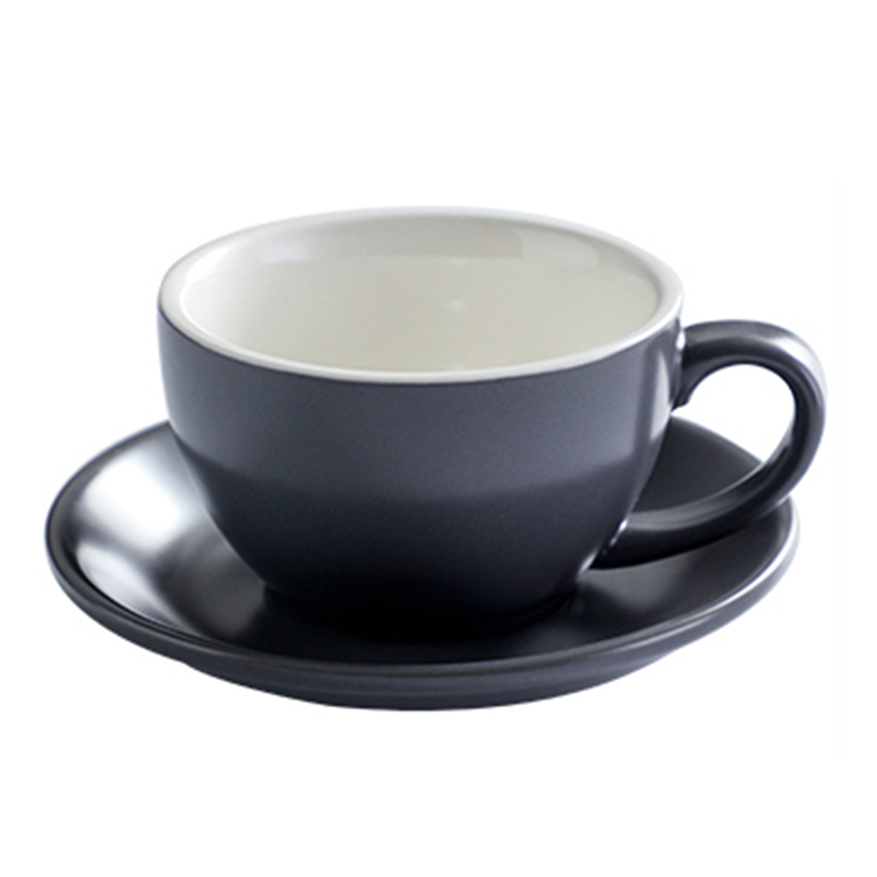 220ml gray cup and saucer
