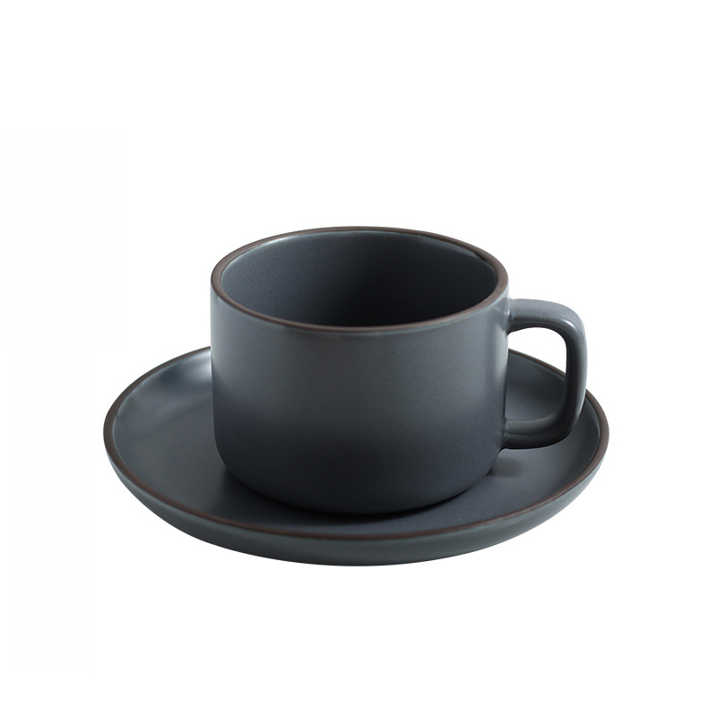 220ml gray cup and saucer