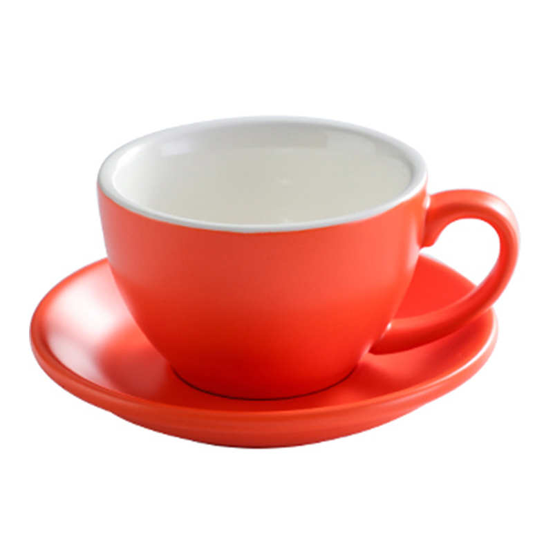 220ml orange cup and saucer