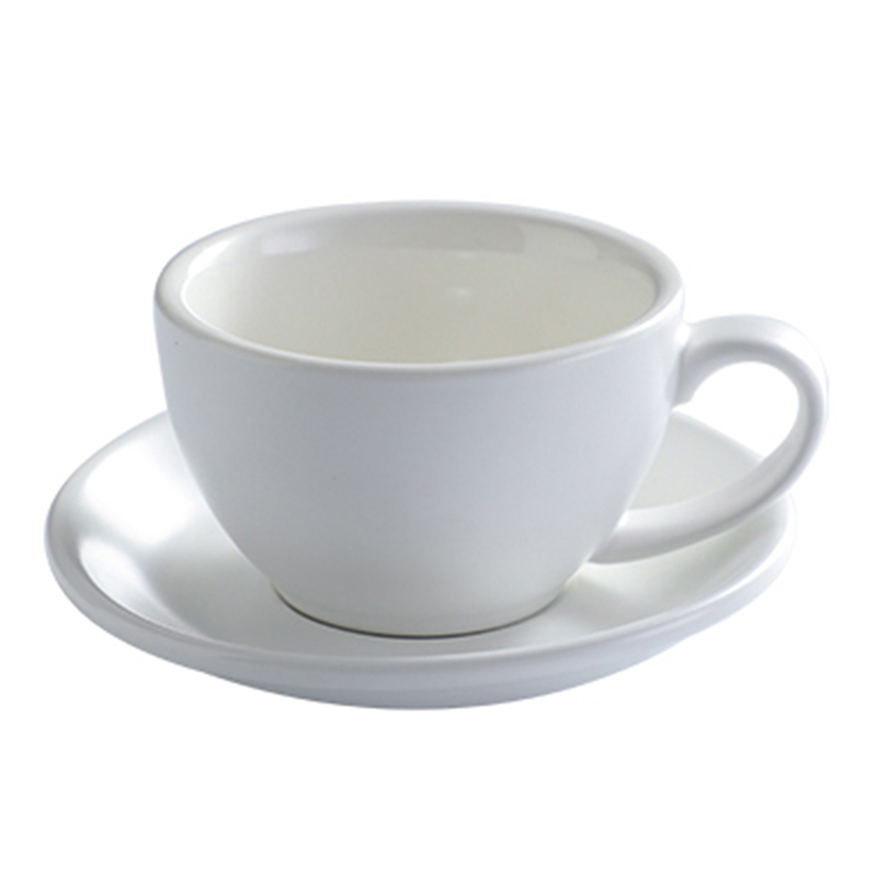 220ml white cup and saucer