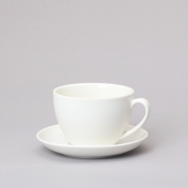 220ml white cup and saucer