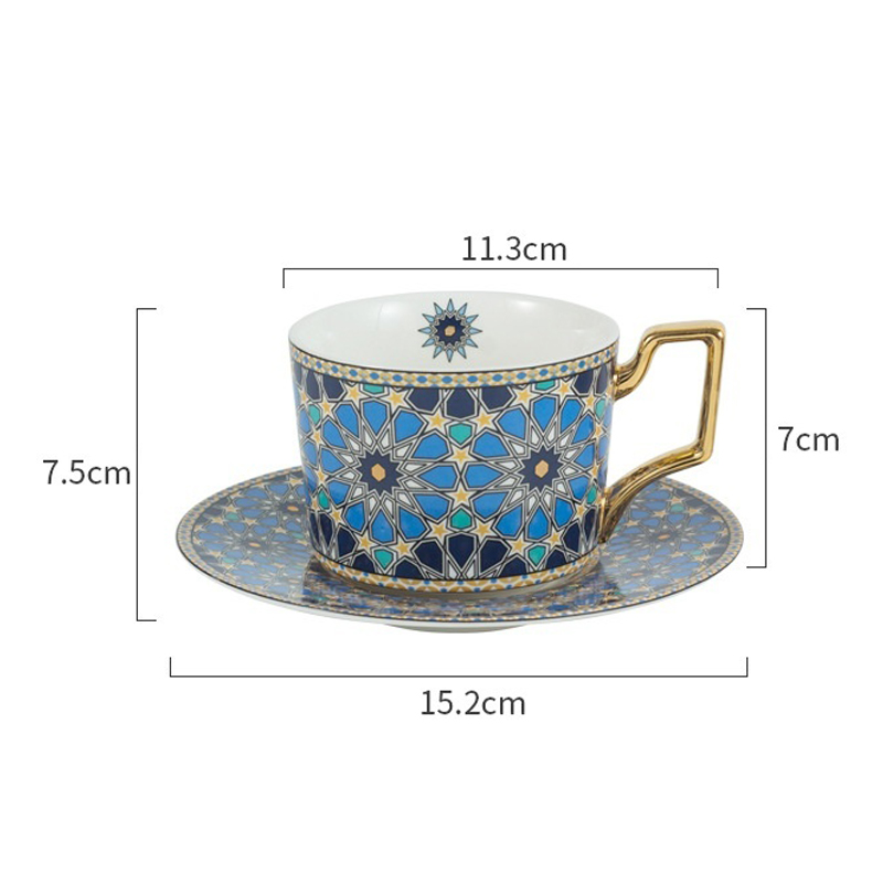 220mm Moroccan Cup & Saucer-E