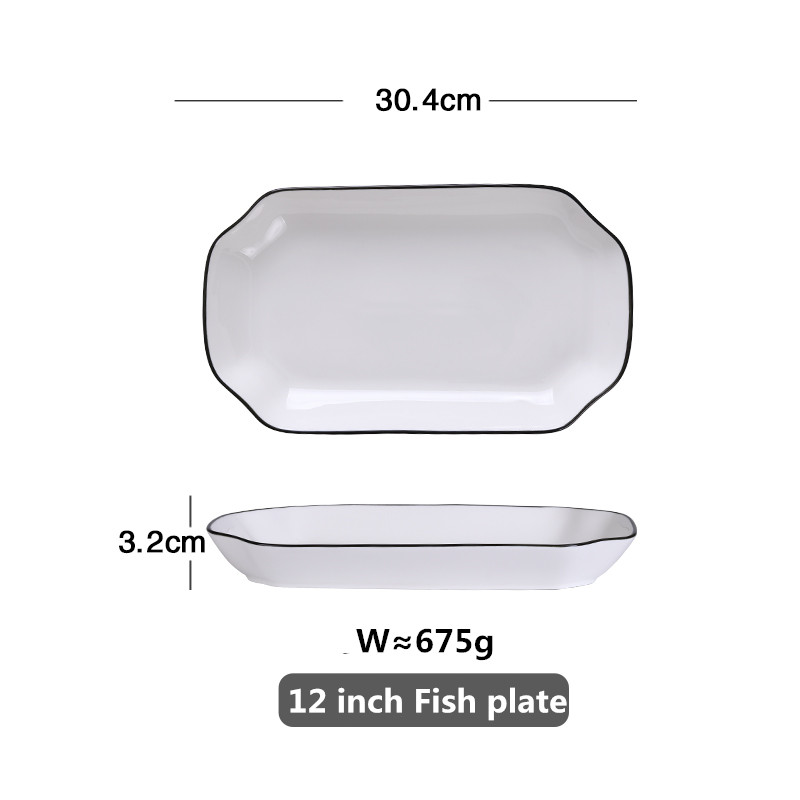 30.4 cm fish plate_18