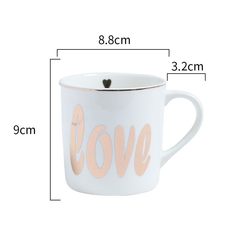 300ml Gold Love Mug