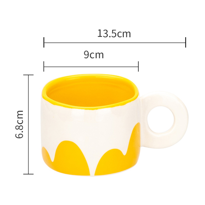300ml yellow mug
