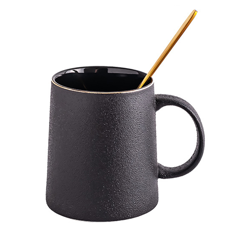 330ml black mug