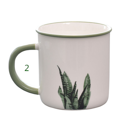 350ml green mug-B