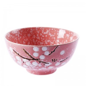 4.5 inch pink plum bowl
