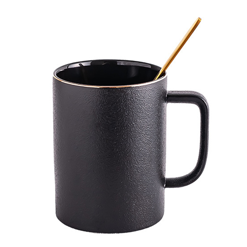 400ml black mug