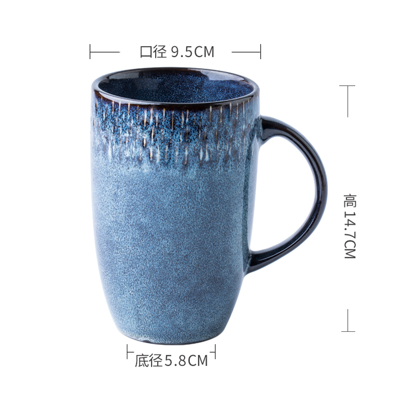 500ml Starry Dark Blue Mug