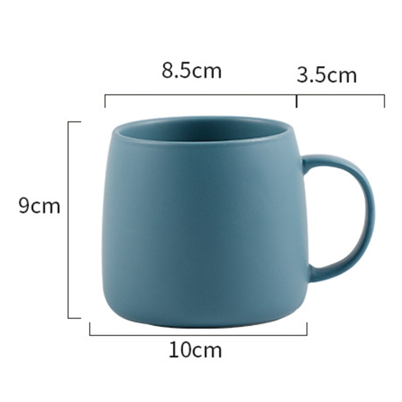 500ml blue mug