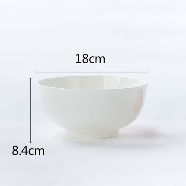 6 inch white soup bowl