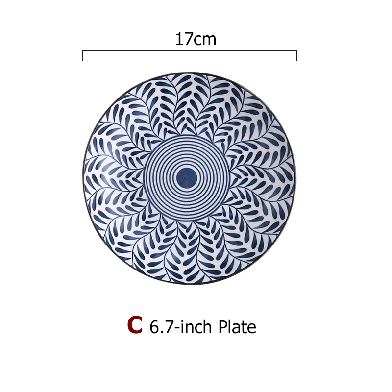 6.7 inch blue plate