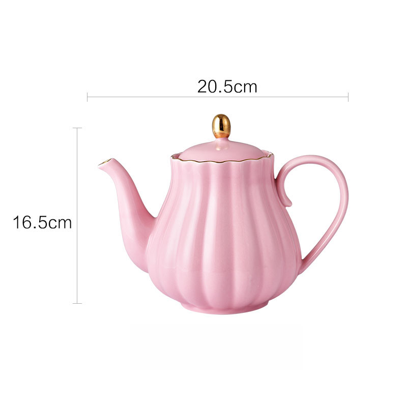 800ml pink teapot