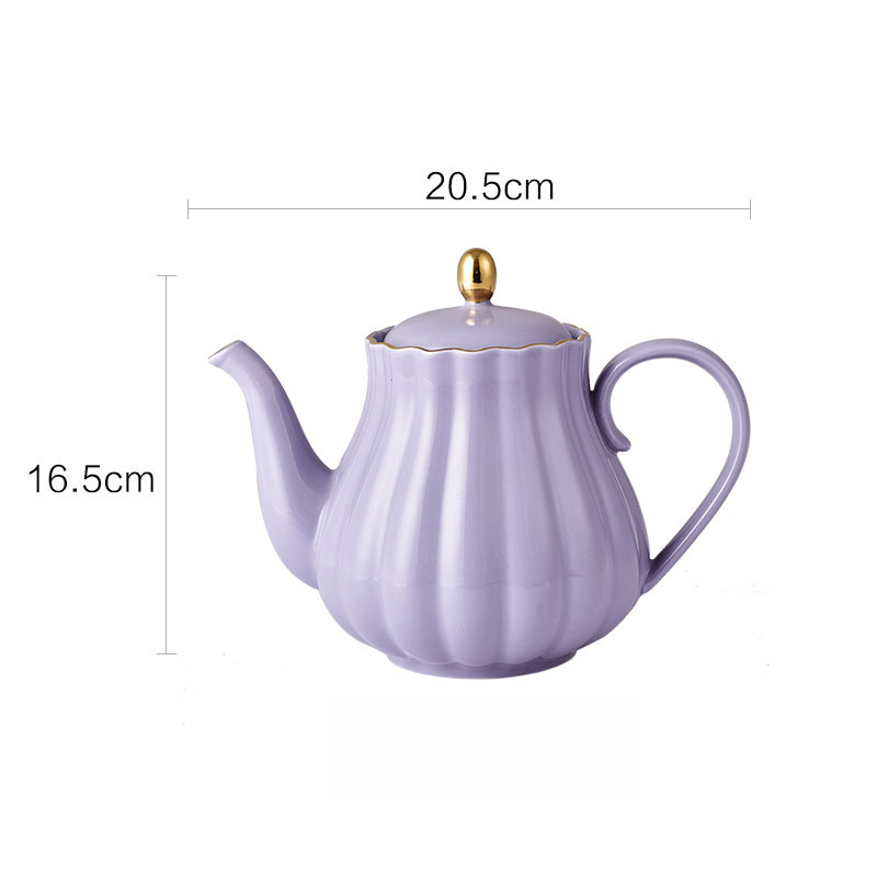 800ml purple teapot