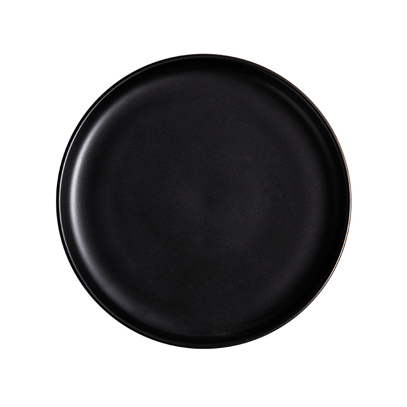 BLACK 8INCH PLATE