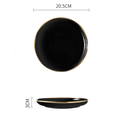Black 8 Inch Plate_6