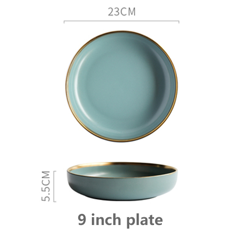 Green 9-inch plate_19