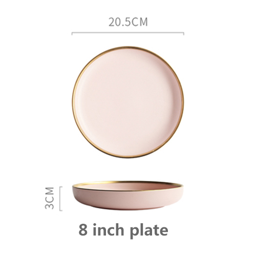 Pink 8-inch plate_8