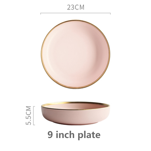 Pink 9-inch plate_21